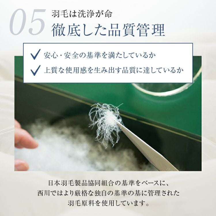 西川 羽毛布団 キング NP7053 230cm×210cm ※受注生産 | 正規品 西川製