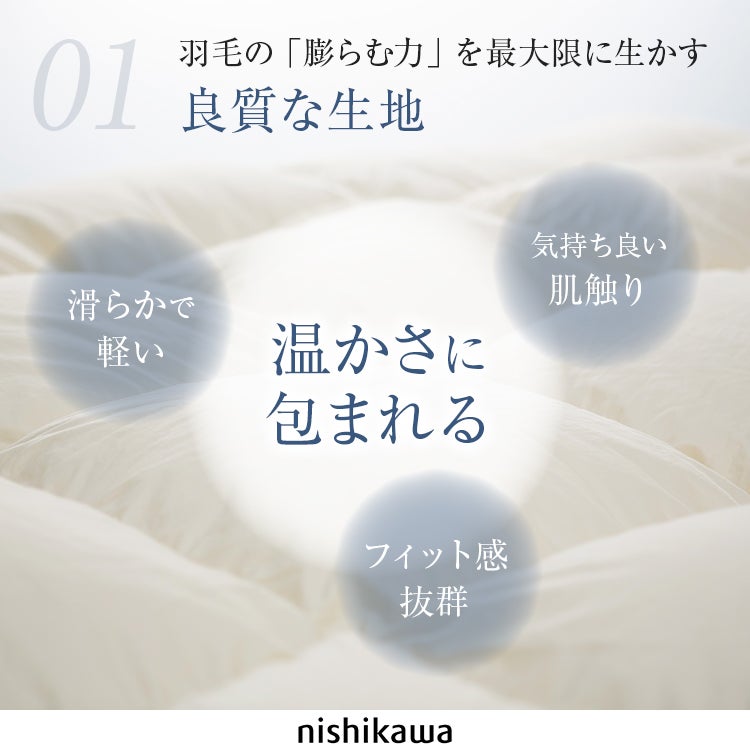 正規品 西川 羽毛布団 シングル NP7053 | 西川製 nishikawapremium