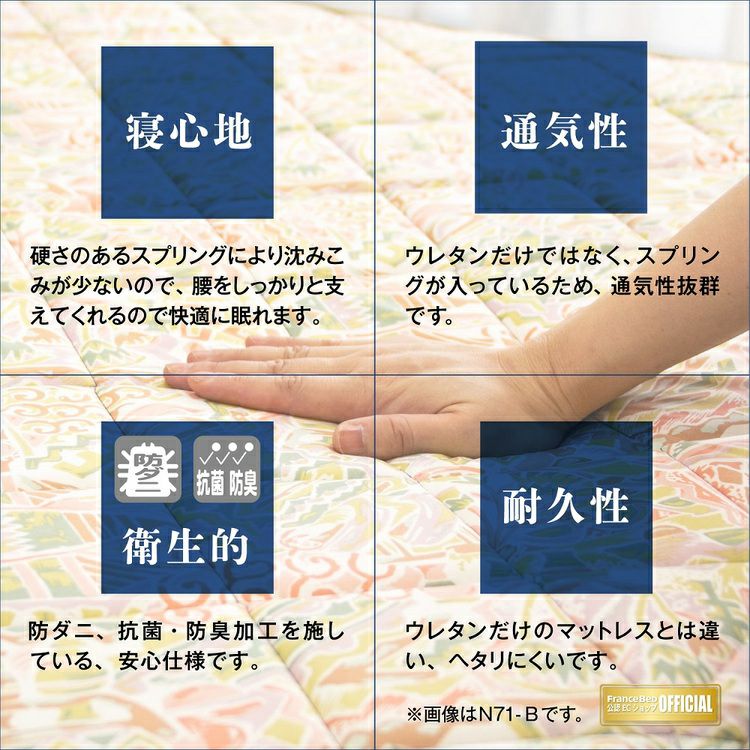 フランスベッド 折りたたみベッド シングル パンテオンN-71A | 正規品