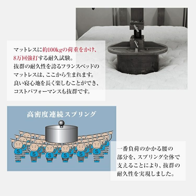 セット特価】フランスベッド ベッド シングル PSC-194 引き出し付き TW