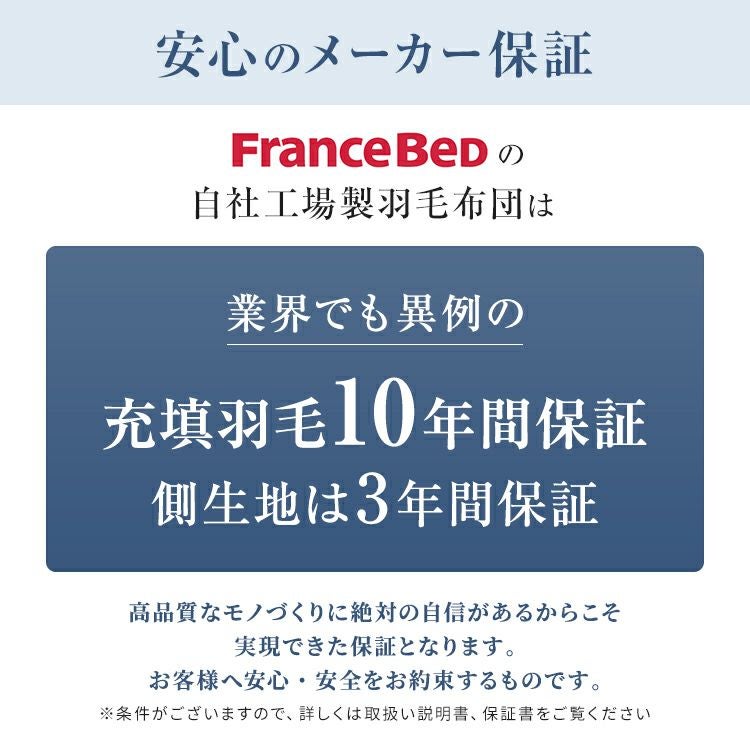 11/5価格改定】フランスベッド 羽毛布団 CS-01 ダック AS オール