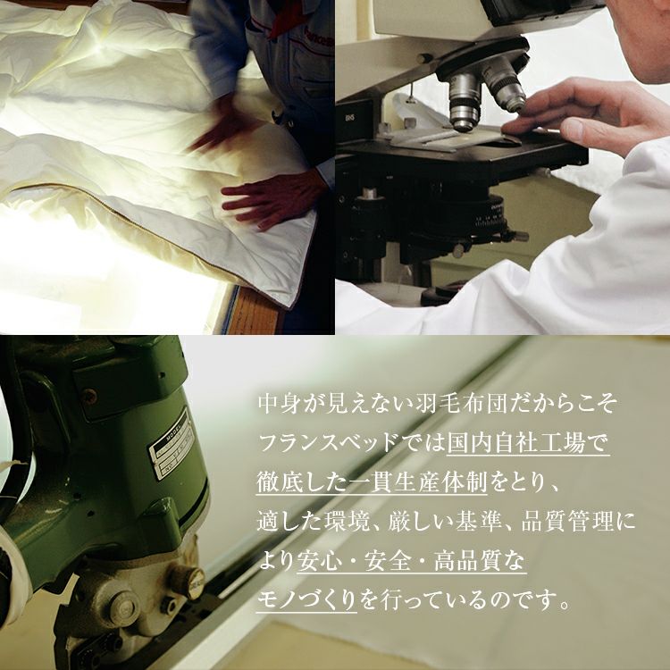 フランスベッド 羽毛布団 AS-DLQ-90 | 正規品 羽毛ふとん ポーランド産