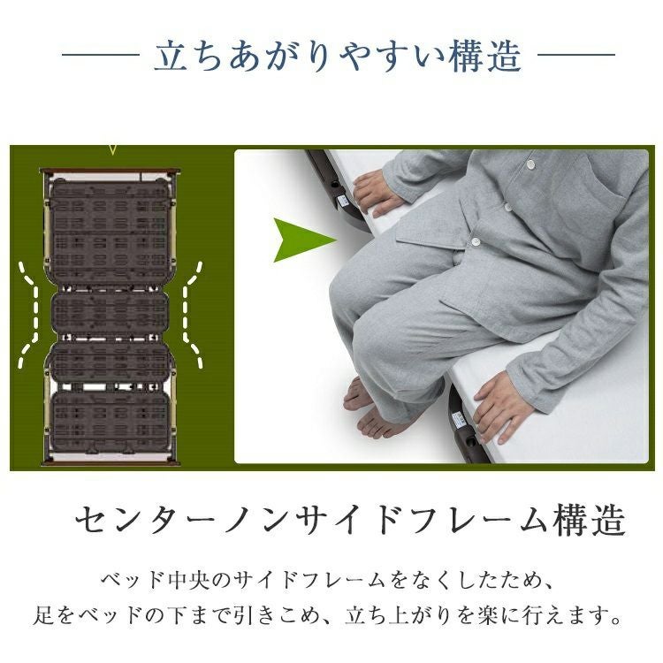 非課税】新作 フランスベッド 電動ベッドフレーム 2モーター シングル